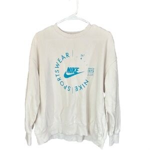 Nike Women's Cream Crew Neck Sweater